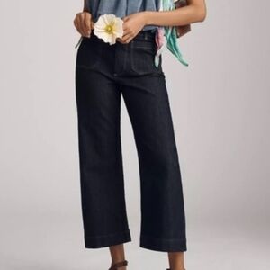 Maeve Sz 27 Denim The Colette Jean Wide Leg Crop  Euc